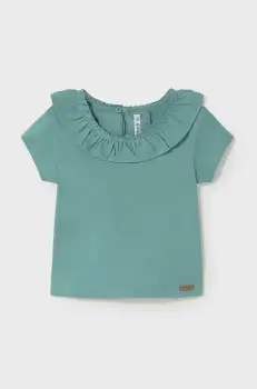 Mayoral tricou de bumbac pentru copii culoarea turcoaz, 1045 imagine