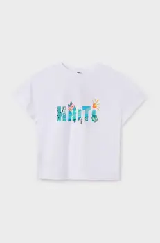 Mayoral tricou de bumbac pentru copii culoarea turcoaz, 6030 imagine