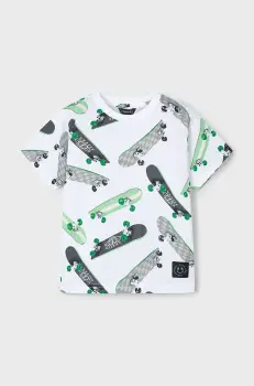 Mayoral tricou de bumbac pentru copii culoarea verde, modelator, 3038 imagine