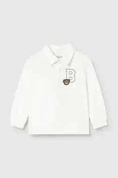 Mayoral tricou polo culoarea alb, 2101 imagine