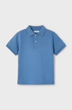 Mayoral tricouri polo din bumbac pentru copii uni, 150 imagine