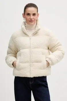 MC2 Saint Barth geaca din amestec de lana culoarea bej, de iarna, MDY0002 imagine