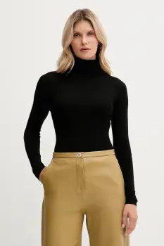 MC2 Saint Barth pulover de lana culoarea negru, light, cu guler, EKA0001 imagine