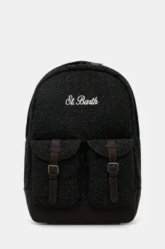 MC2 Saint Barth rucsac din amestec de lana culoarea verde, mare, cu imprimeu, COD0006 imagine