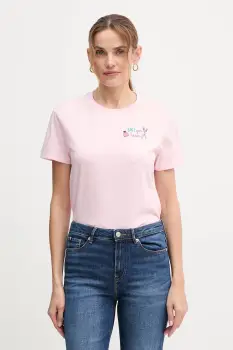 MC2 Saint Barth tricou din bumbac culoarea turcoaz, EMI0002 imagine