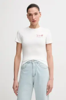 MC2 Saint Barth tricou femei, culoarea alb, ESE0001 imagine