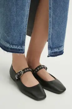 Medicine balerini de piele culoarea negru imagine