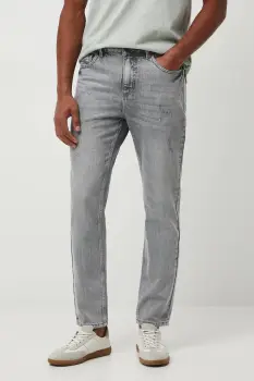 Medicine blugi din bumbac culoarea gri imagine