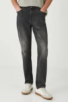 Medicine blugi din bumbac culoarea negru imagine