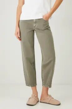 Medicine blugi din bumbac culoarea verde imagine