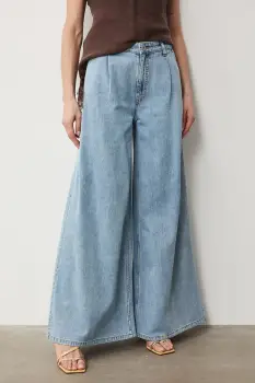 Medicine blugi wide leg pentru femei imagine