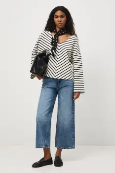 Medicine bluza cu maneca lunga pentru femei, din bumbac imagine