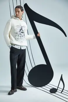 Medicine bluza culoarea bej, cu gluga imagine