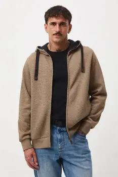 Medicine bluza culoarea bej, cu gluga imagine