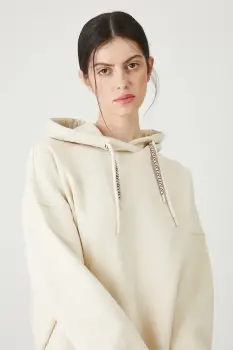 Medicine bluza culoarea bej, cu gluga, cu imprimeu imagine