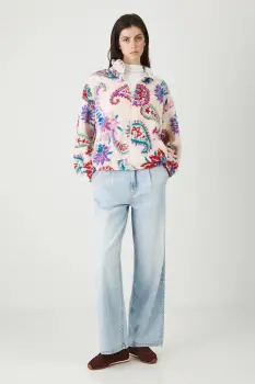 Medicine bluza culoarea bej, cu imprimeu imagine