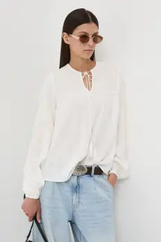 Medicine bluza culoarea bej, cu imprimeu imagine