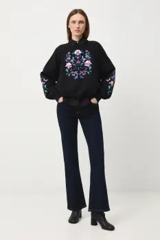 Medicine bluza culoarea negru imagine