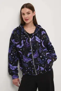 Medicine bluza culoarea negru, cu gluga imagine