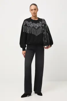 Medicine bluza culoarea negru, cu imprimeu imagine