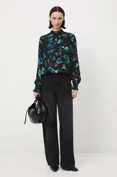 Medicine bluza culoarea negru, modelator imagine