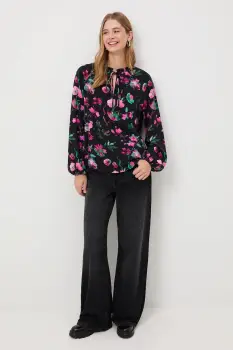 Medicine bluza culoarea negru, modelator imagine