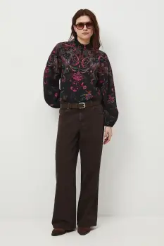 Medicine bluza culoarea negru, modelator imagine