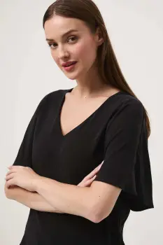 Medicine bluza culoarea negru, uni imagine