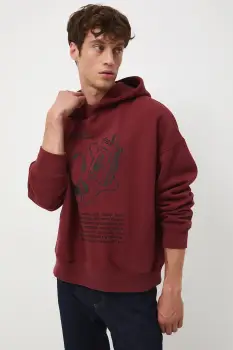 Medicine bluza culoarea portocaliu, cu gluga, cu imprimeu imagine