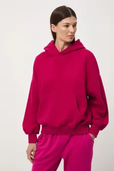 Medicine bluza culoarea rosu, cu gluga, uni imagine