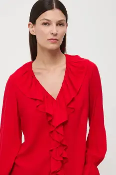 Medicine bluza culoarea rosu, neted imagine