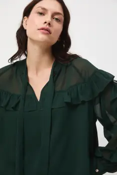 Medicine bluza culoarea verde, neted imagine