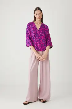 Medicine bluza culoarea violet, modelator imagine