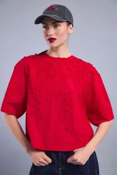 Medicine bluza de dama din bumbac imagine