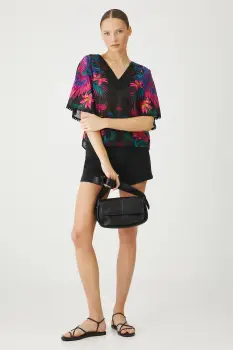 Medicine bluza din bumbac culoarea negru, modelator imagine