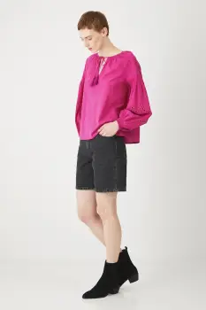 Medicine bluza din bumbac culoarea roz, cu imprimeu imagine