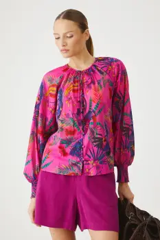 Medicine bluza din bumbac culoarea roz, modelator imagine