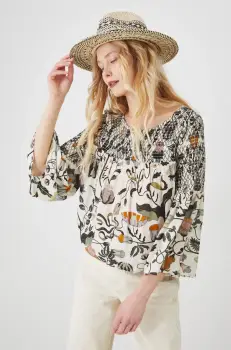 Medicine bluza femei, culoarea bej, modelator imagine