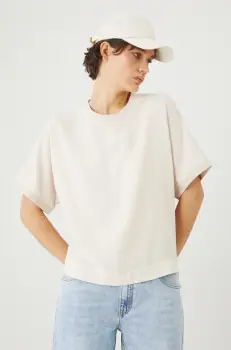 Medicine bluza femei, culoarea bej, neted imagine