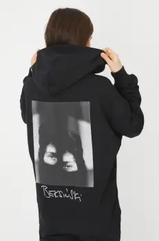 Medicine bluza femei, culoarea negru, cu gluga, cu imprimeu imagine