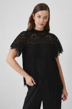 Medicine bluza femei, culoarea negru, cu imprimeu imagine