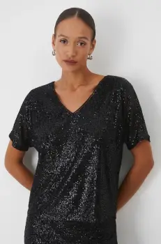 Medicine bluza femei, culoarea negru, cu imprimeu imagine