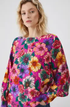 Medicine bluza femei, culoarea roz, modelator imagine