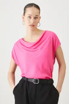 Medicine bluza femei, culoarea roz, neted imagine