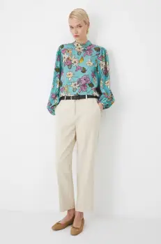 Medicine bluza femei, culoarea turcoaz, modelator imagine