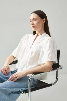 Medicine Bluza tip camasa pentru femei, din bumbac imagine