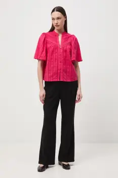 Medicine bluza tip camasa pentru femei, din bumbac imagine