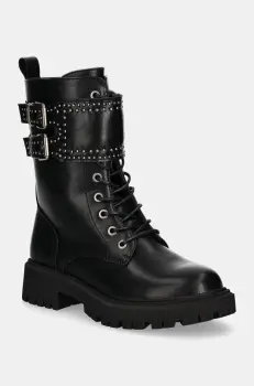 Medicine botine femei, culoarea negru, cu platforma imagine