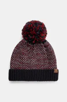 Medicine caciula barbati, culoarea bordo, din tricot gros imagine