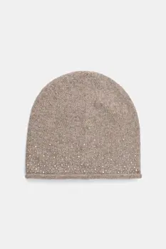 Medicine caciula culoarea bej, din tesatura neteda imagine